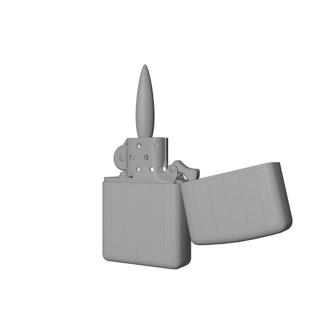 Zippo lighter 3D model_11