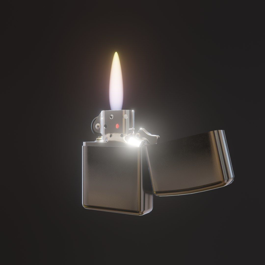 Zippo lighter 3D model_4