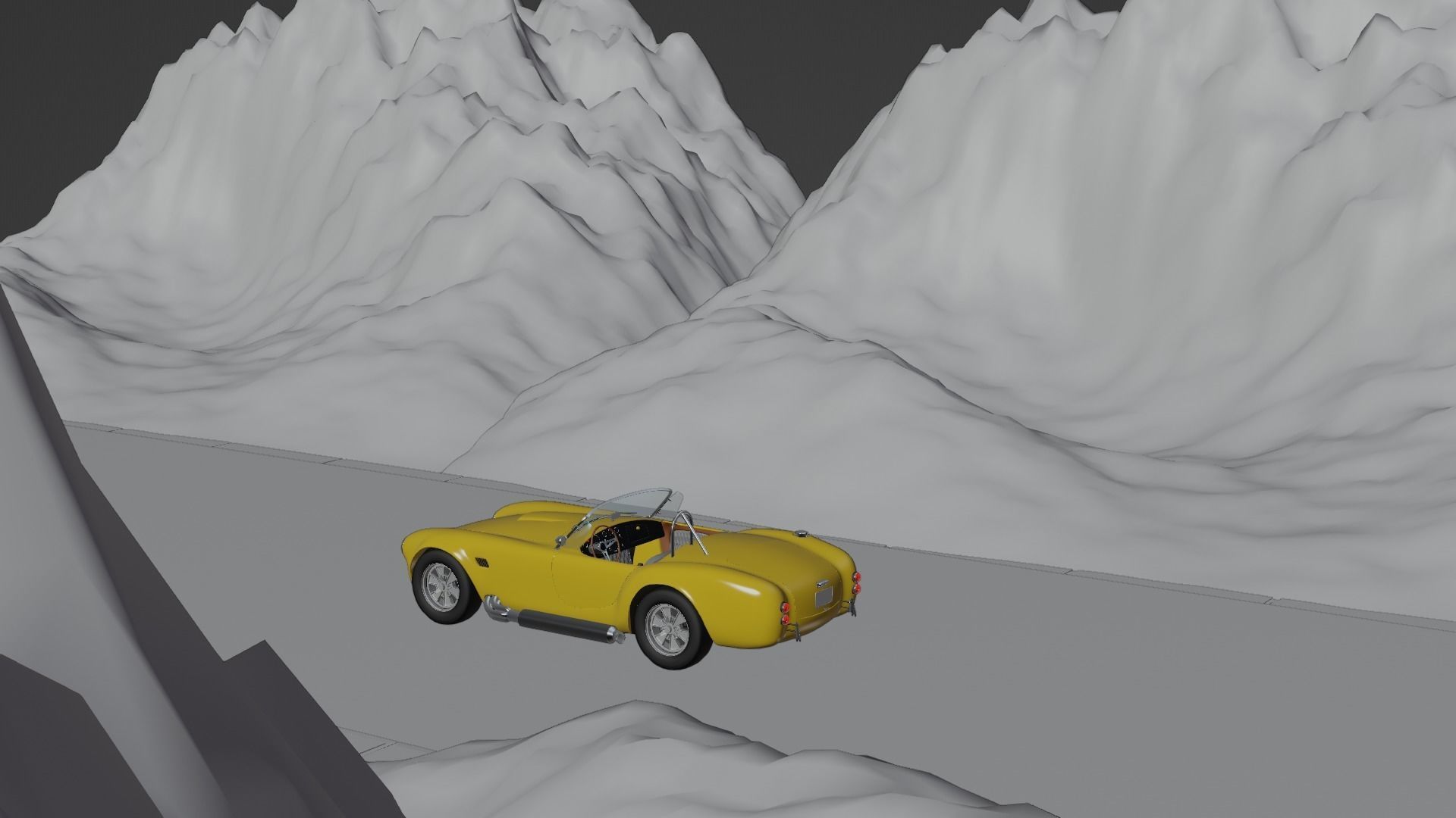 Car Shelby Cobra Low-poly 3D model_12