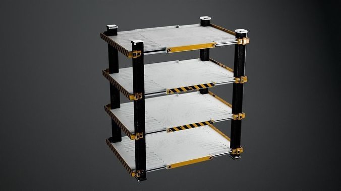 Shelves on a spaceship Game Assets item8 3D model