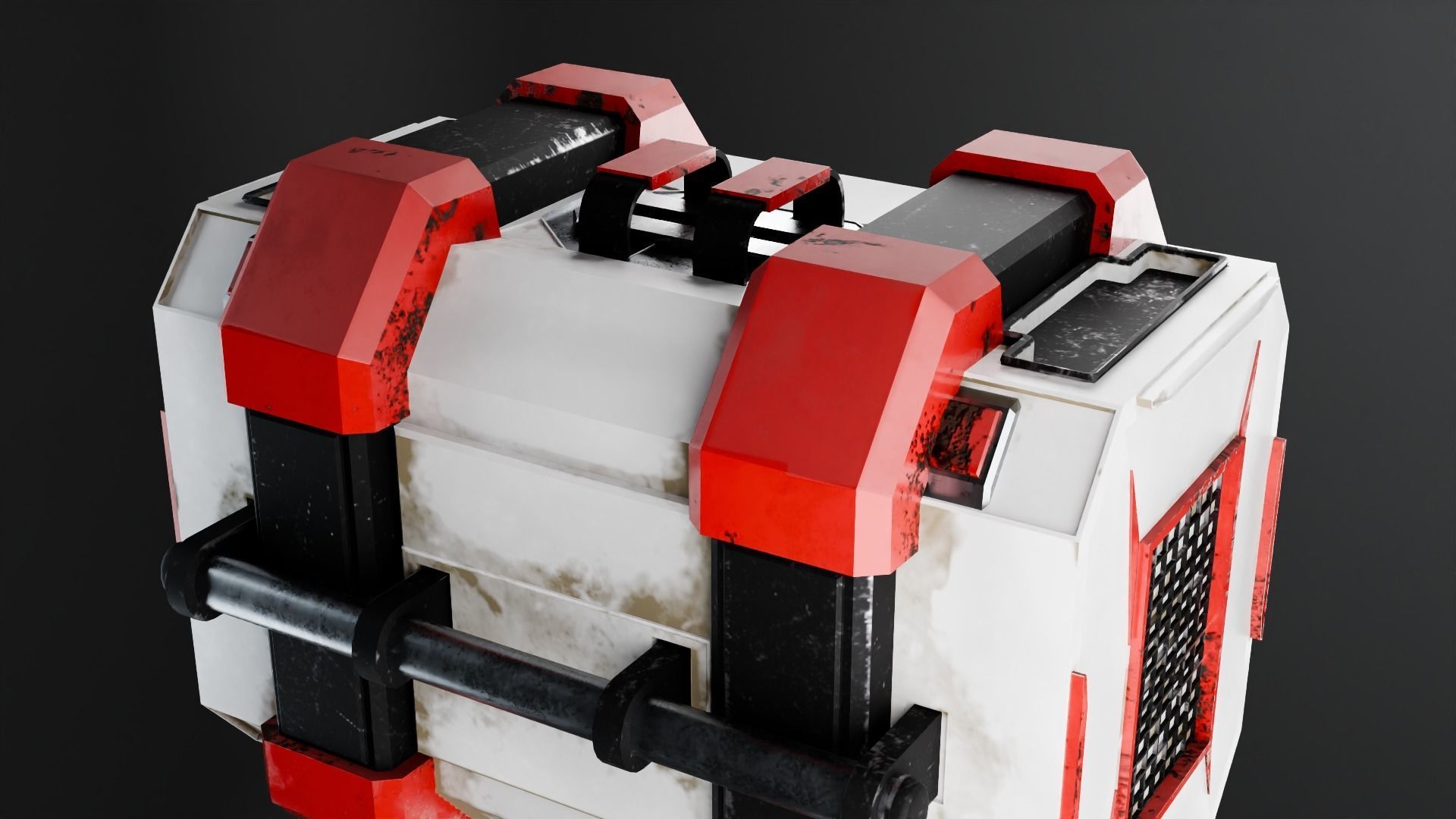 Storage box on a spaceship Game Assets item9 3D model_3