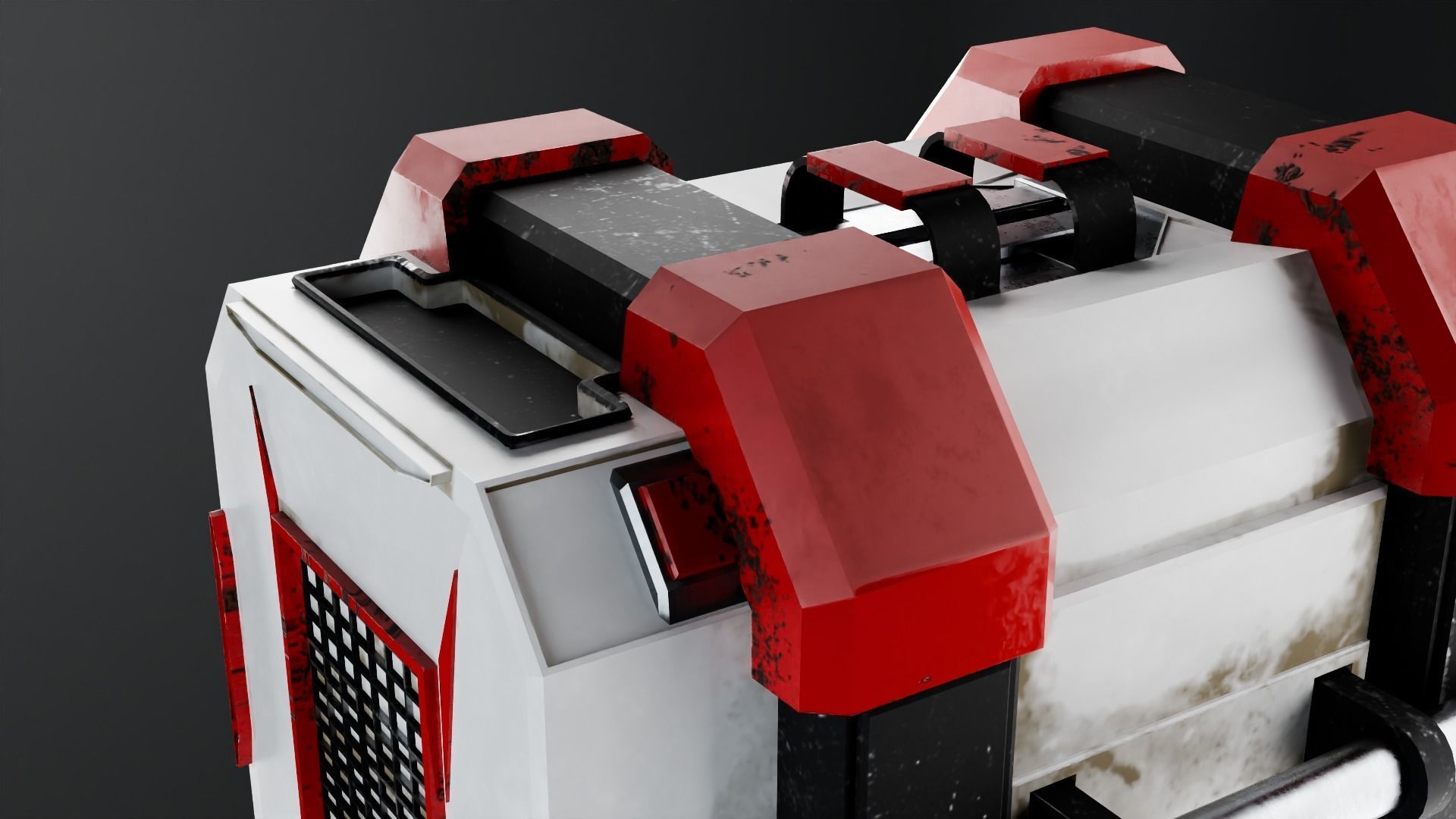 Storage box on a spaceship Game Assets item9 3D model_2