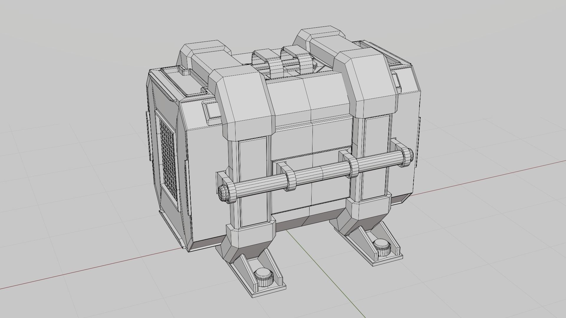 Storage box on a spaceship Game Assets item9 3D model_6