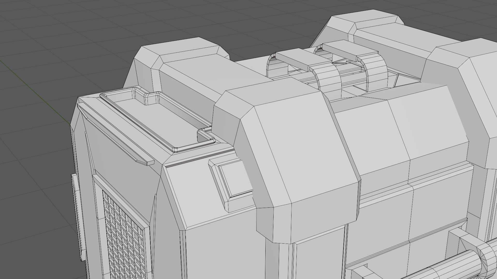 Storage box on a spaceship Game Assets item9 3D model_7