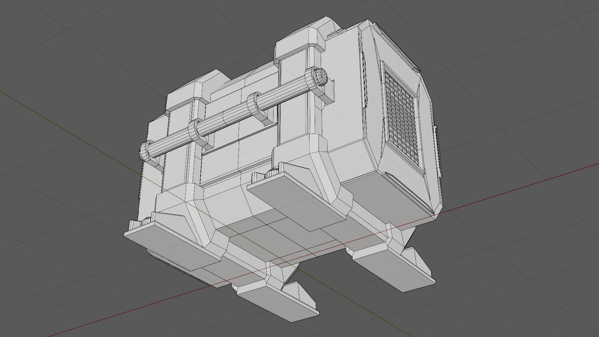 Storage box on a spaceship Game Assets item9 3D model_10