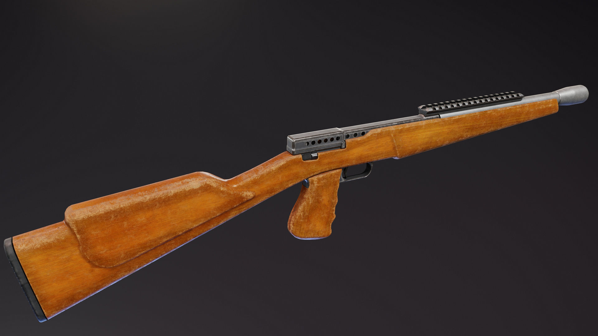 Gyrojet Weapons Low-poly 3D model_12