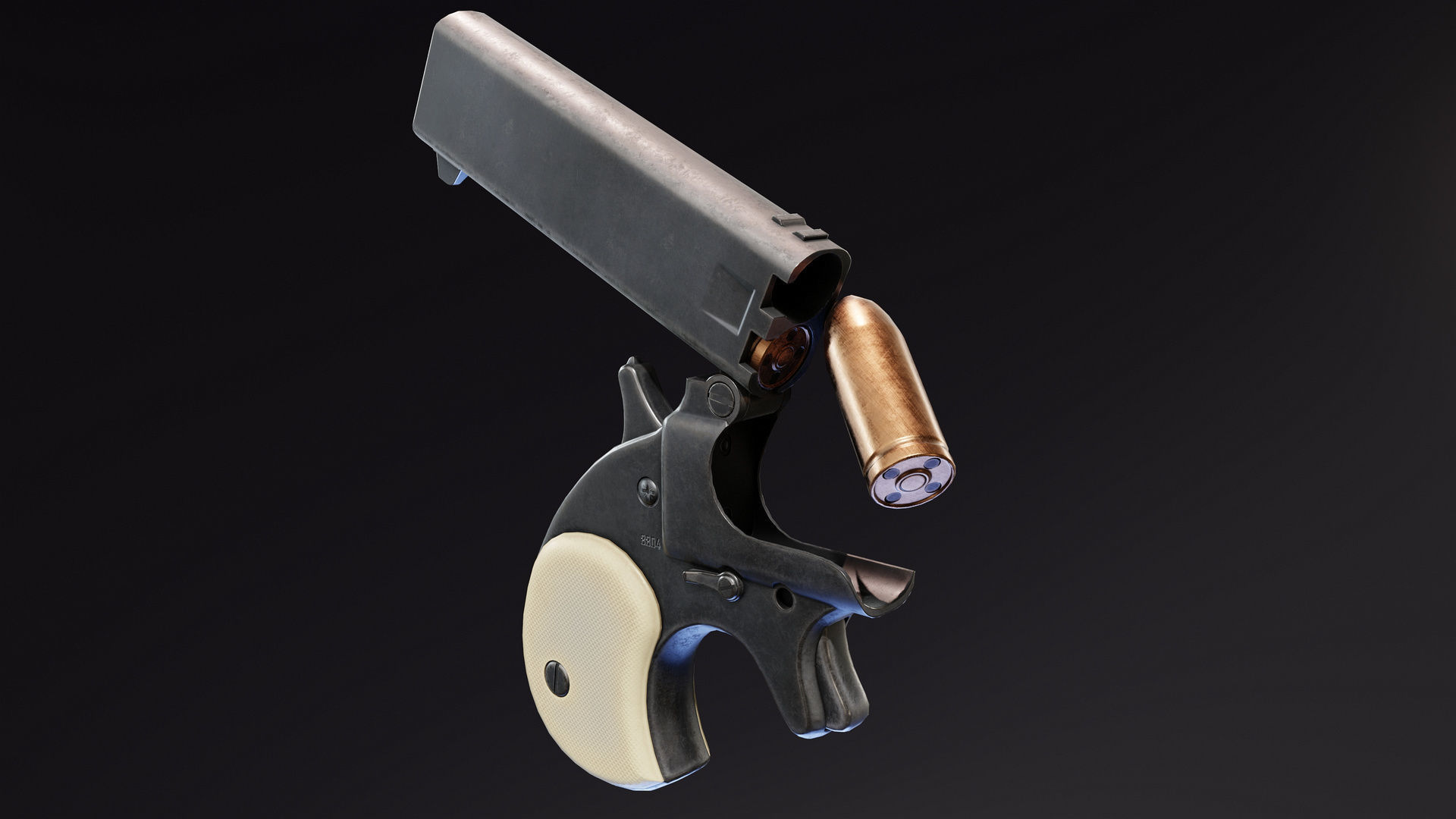 Gyrojet Weapons Low-poly 3D model_9