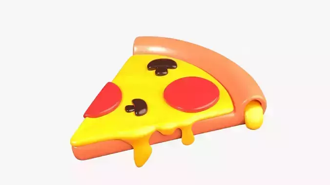 Pizza 3D Illustration