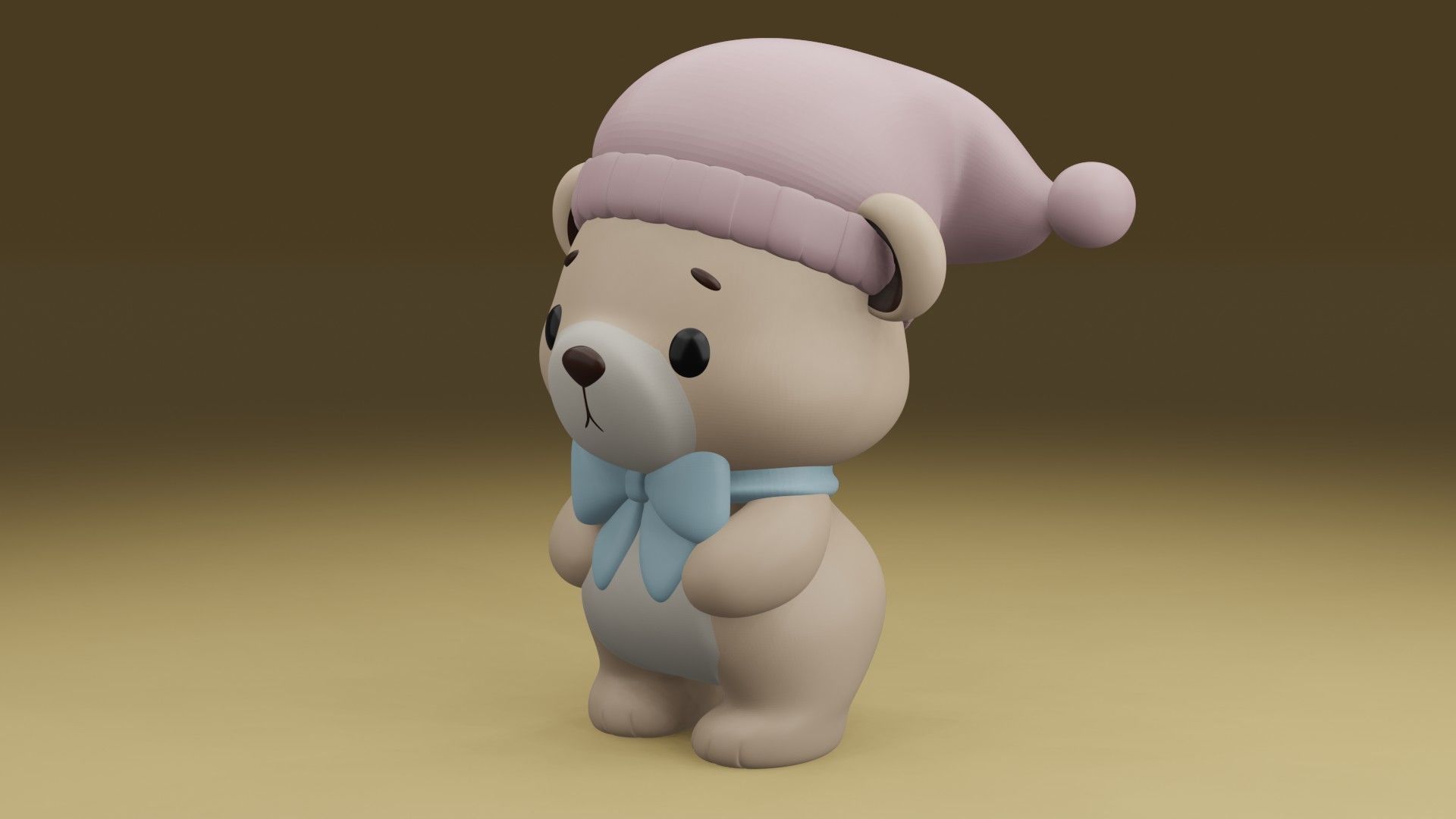 sleepy bear 3D print model_14