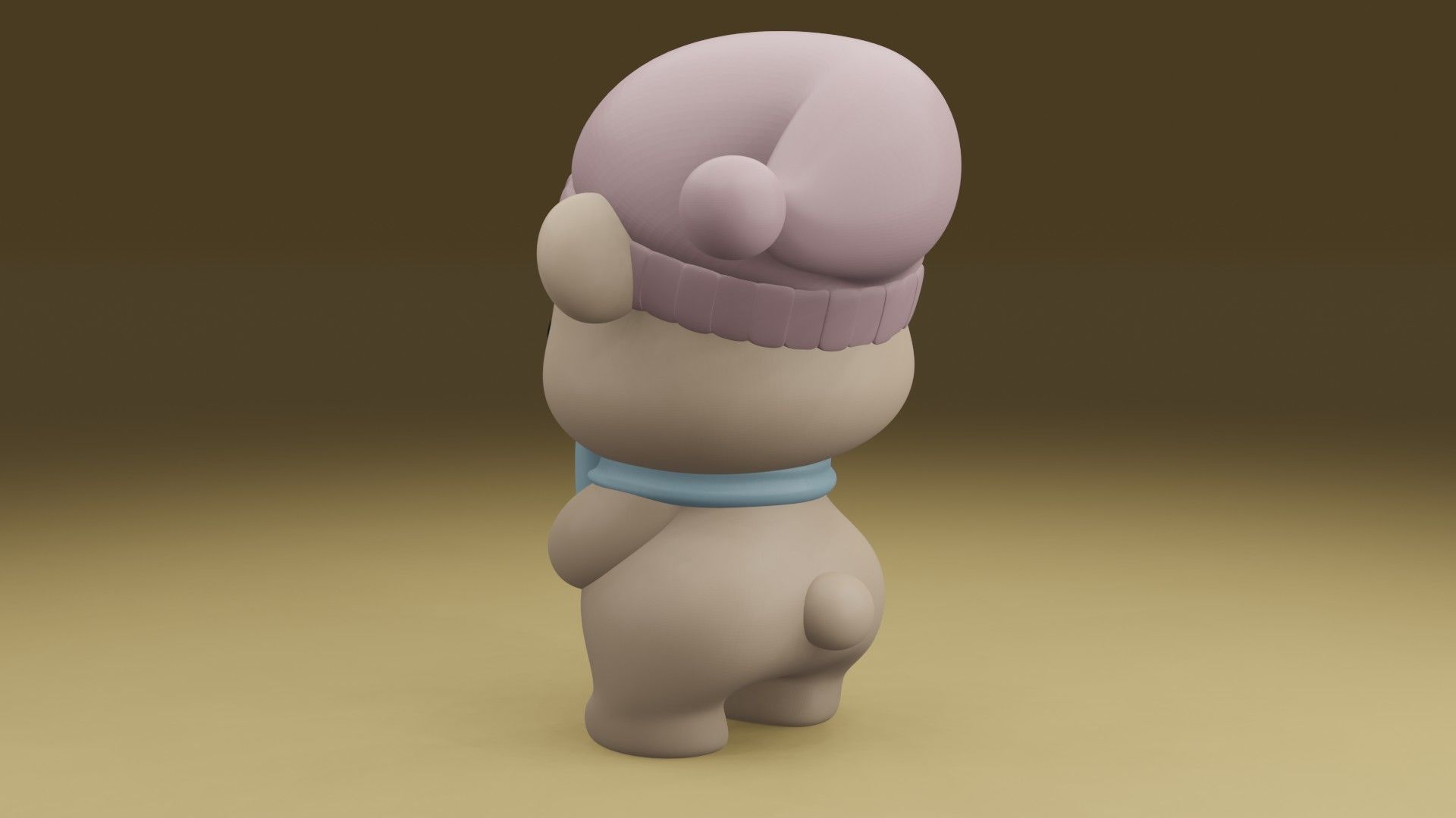 sleepy bear 3D print model_12