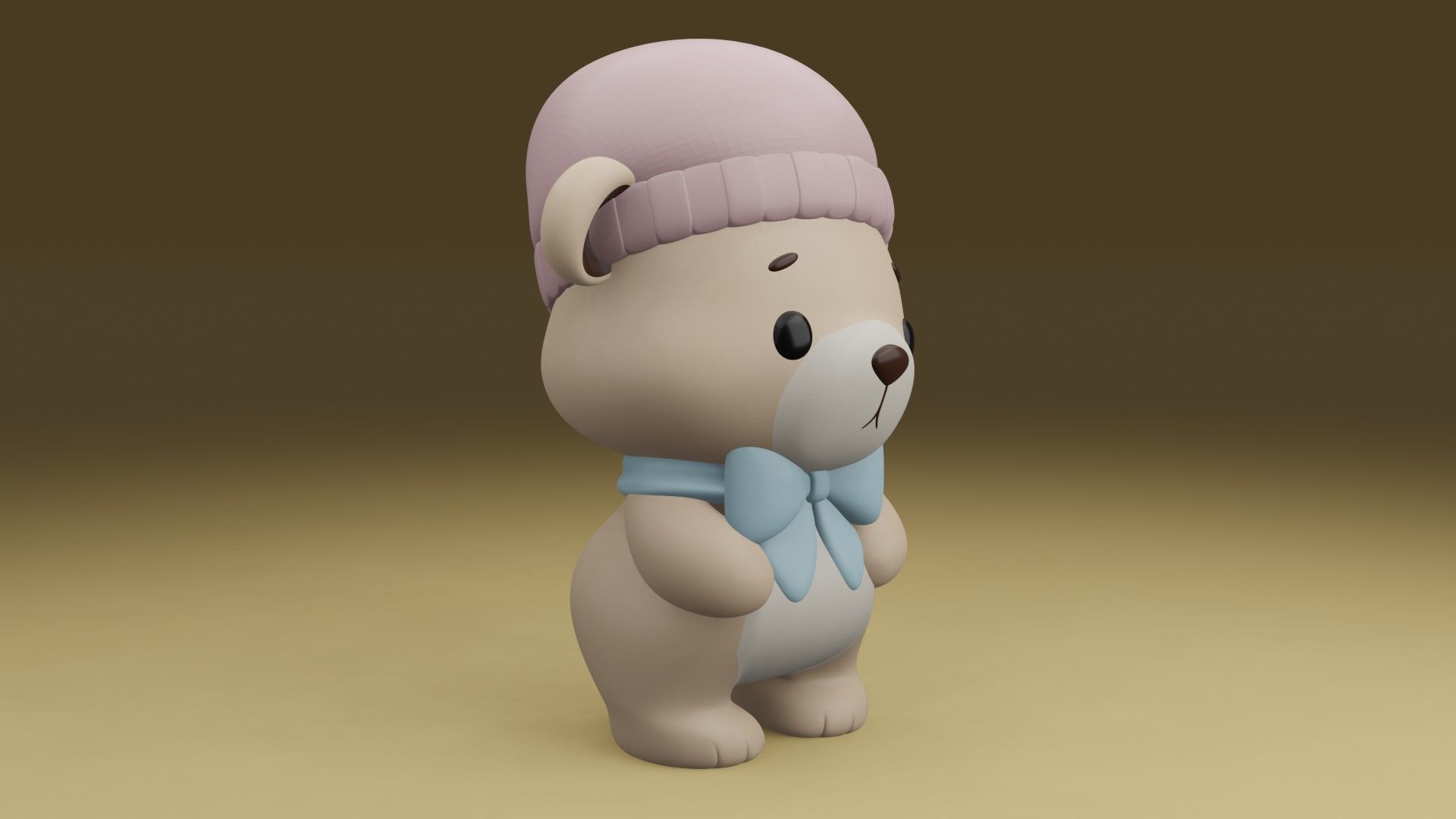 sleepy bear 3D print model_8