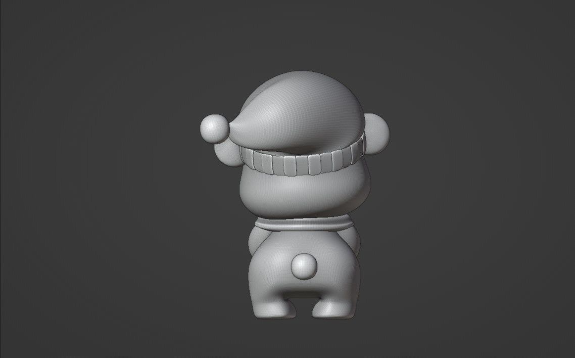 sleepy bear 3D print model_4