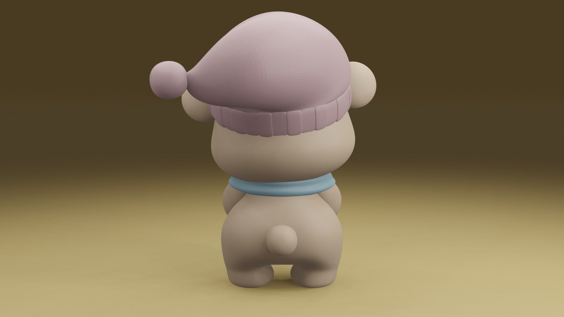 sleepy bear 3D print model_11