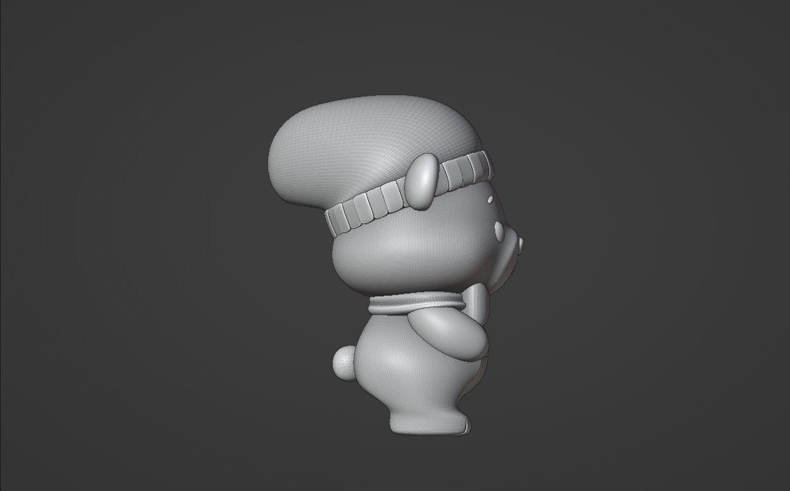 sleepy bear 3D print model_3