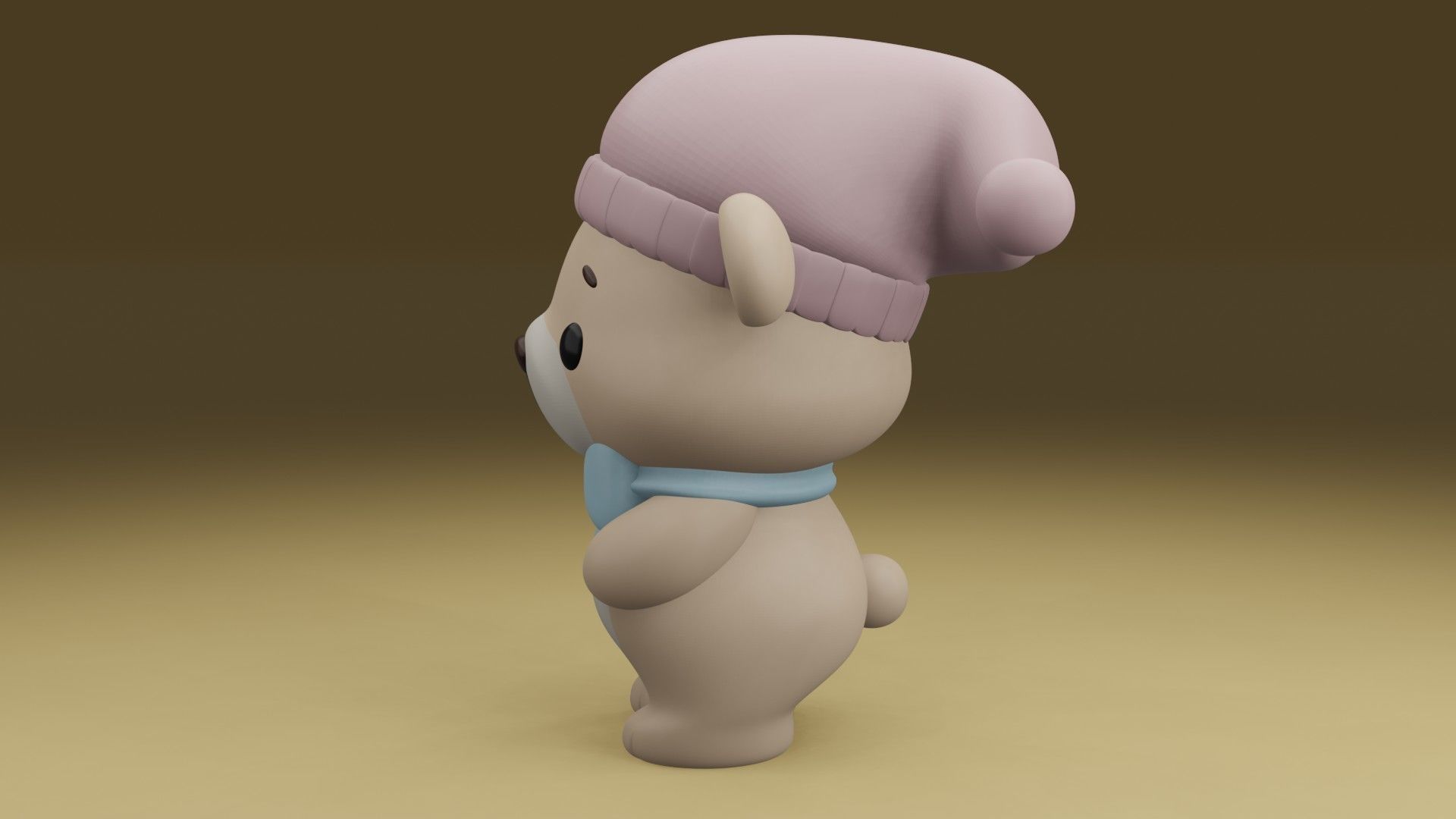 sleepy bear 3D print model_13