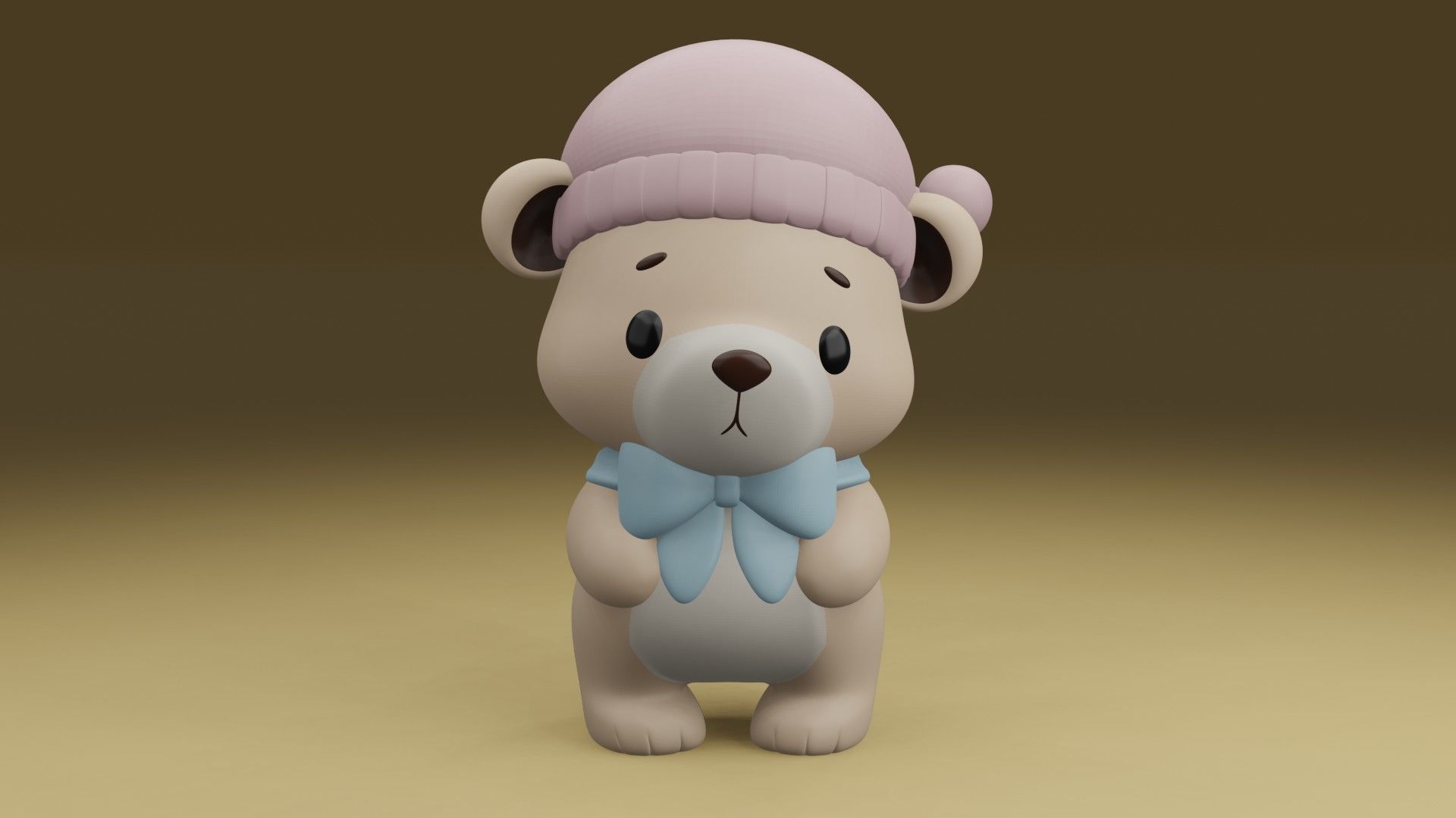 sleepy bear 3D print model_7
