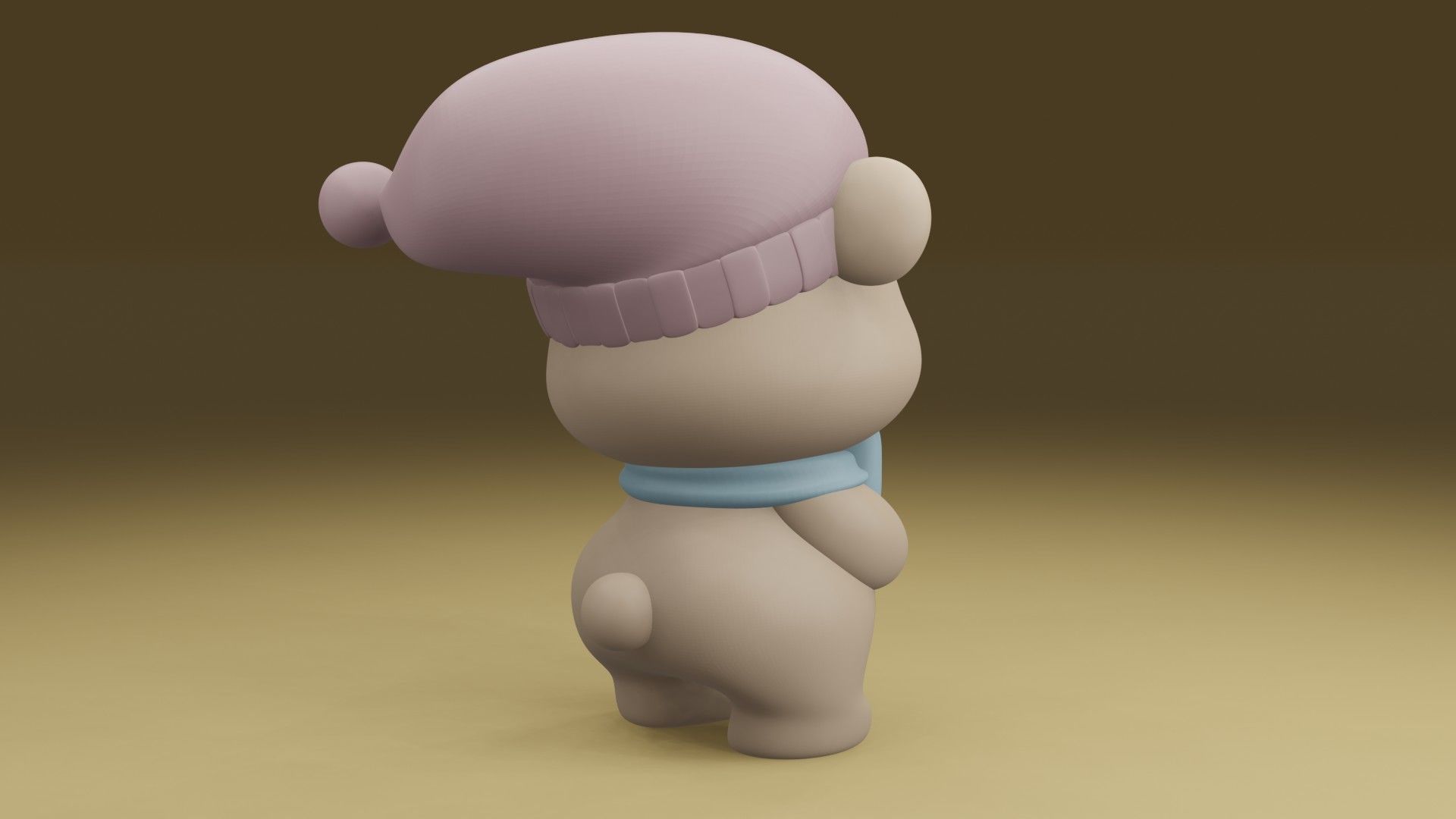 sleepy bear 3D print model_10