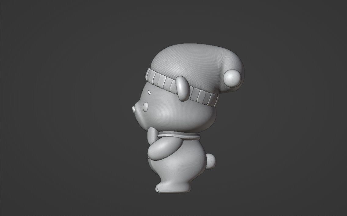 sleepy bear 3D print model_5