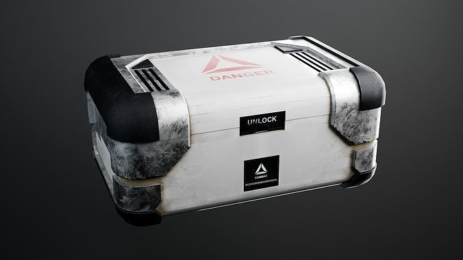 Luggage box on a spaceship Game Assets item10 3D model