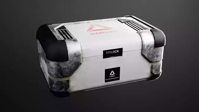 Luggage box on a spaceship Game Assets item10