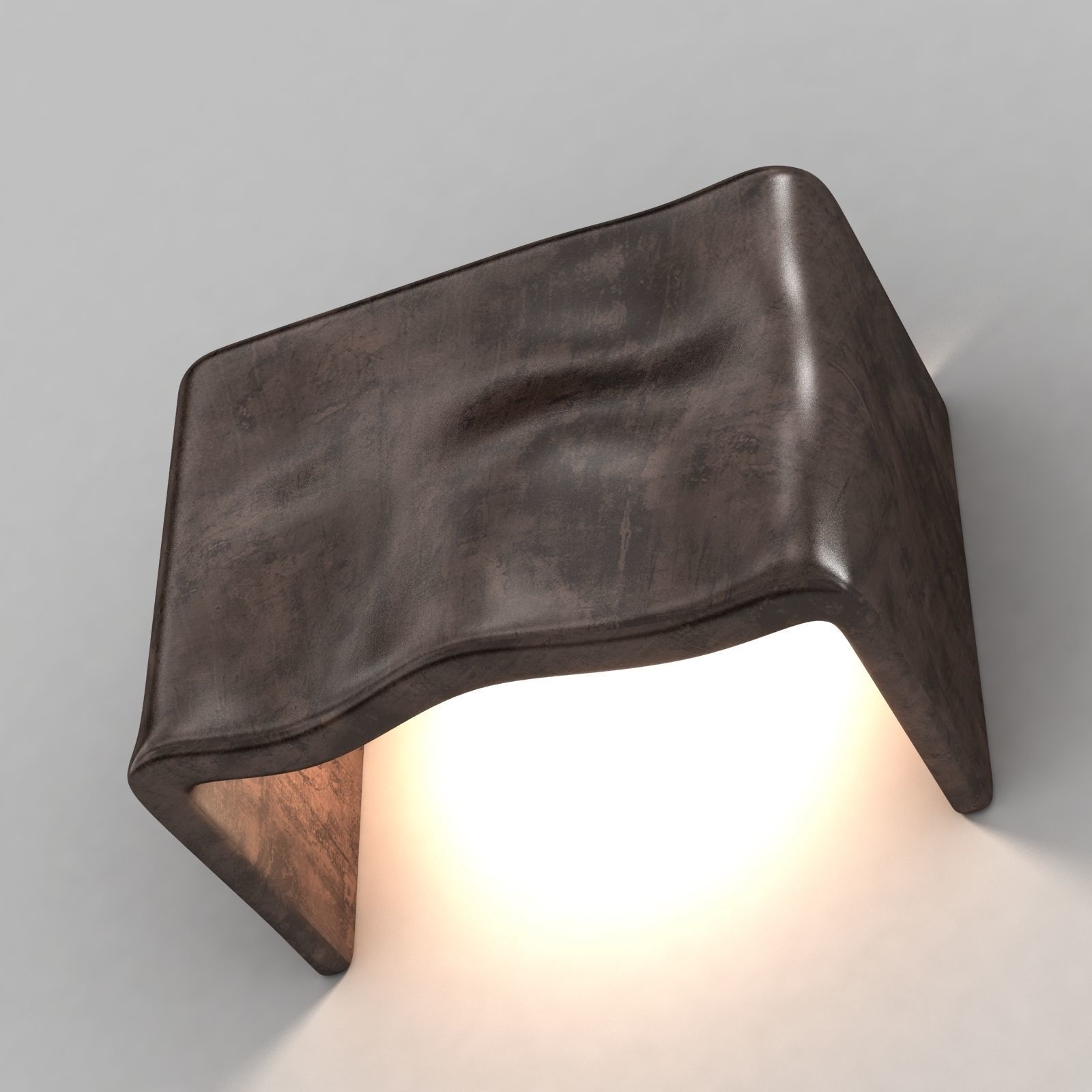 Claude home scape wall light in bronze 3D model_5