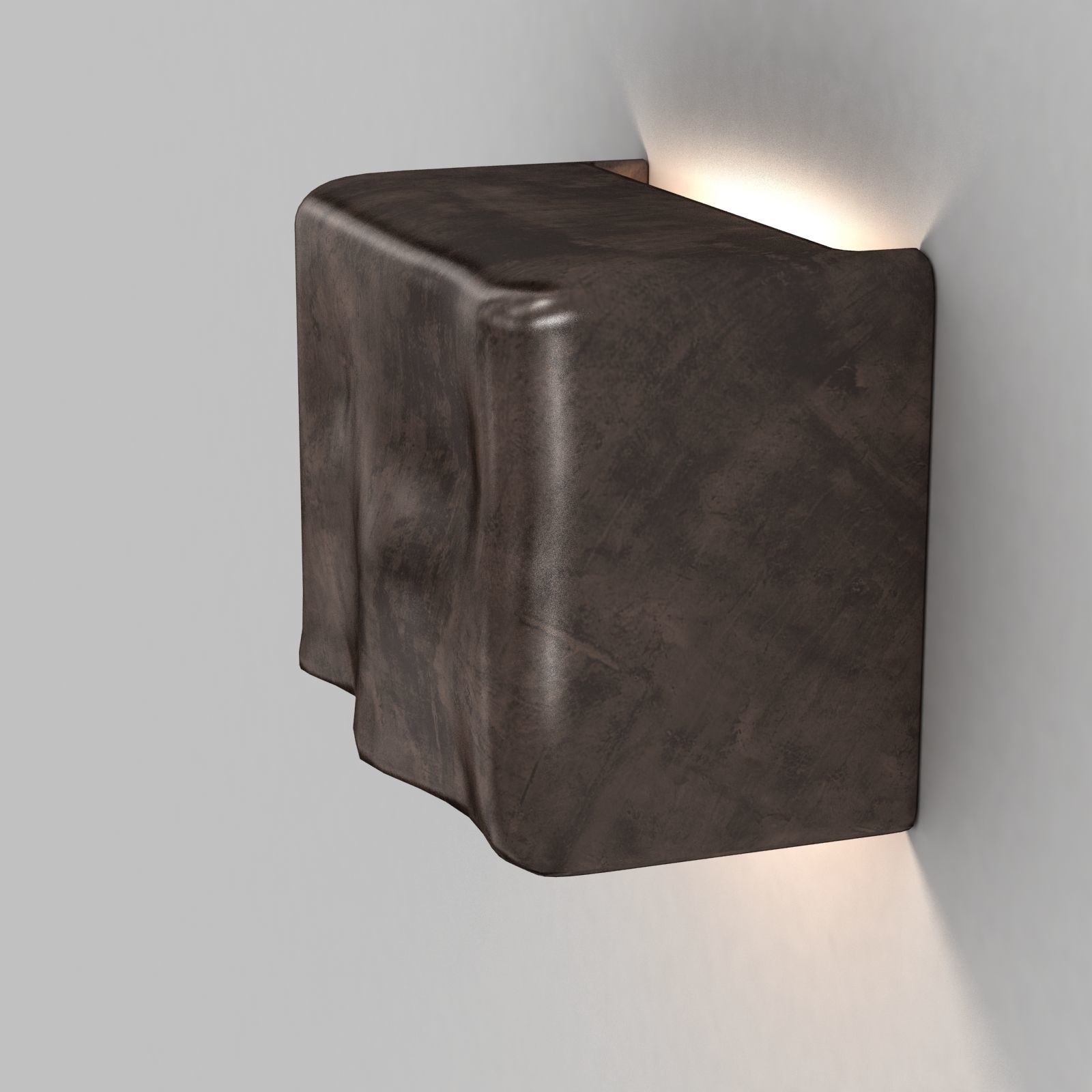 Claude home scape wall light in bronze 3D model_3