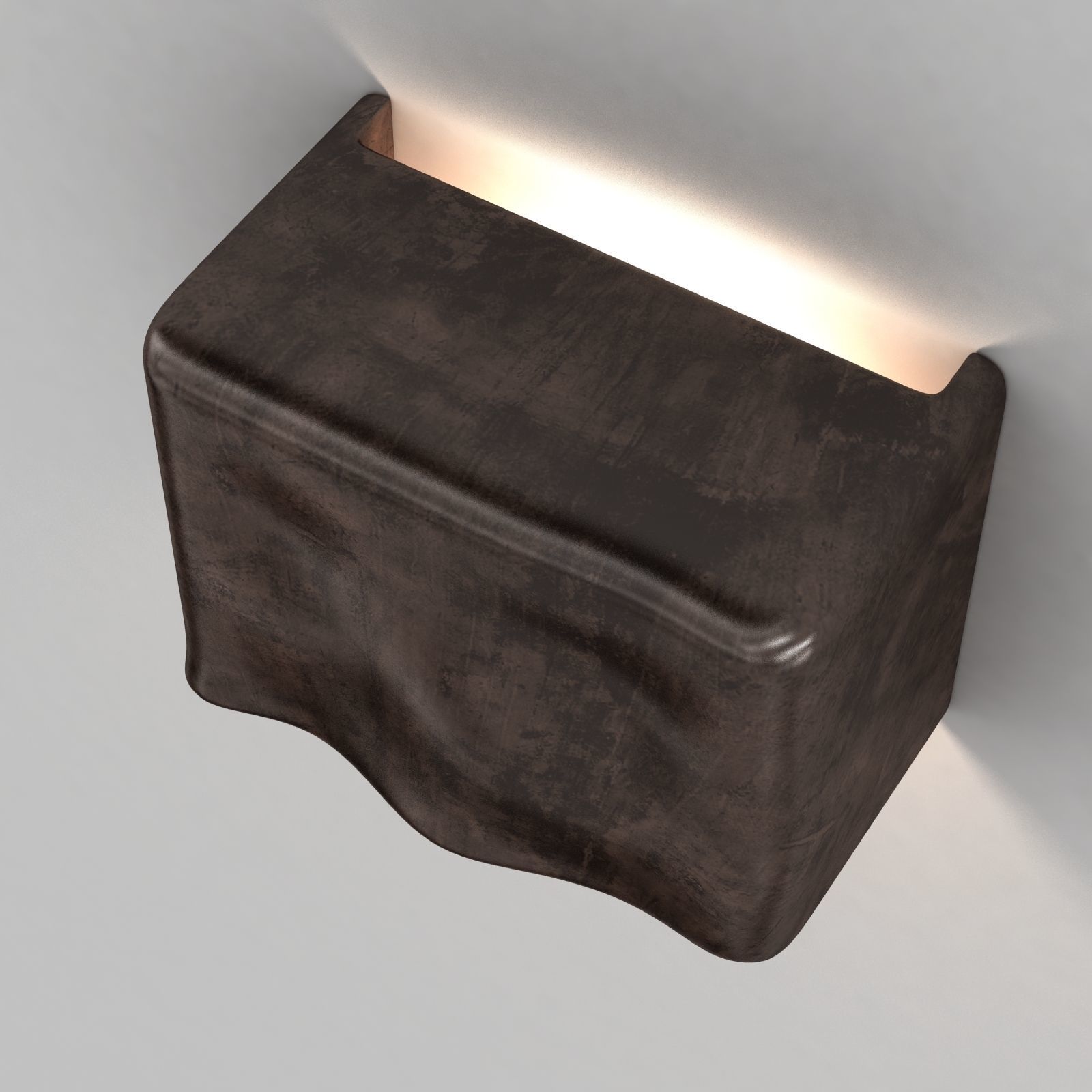 Claude home scape wall light in bronze 3D model_4
