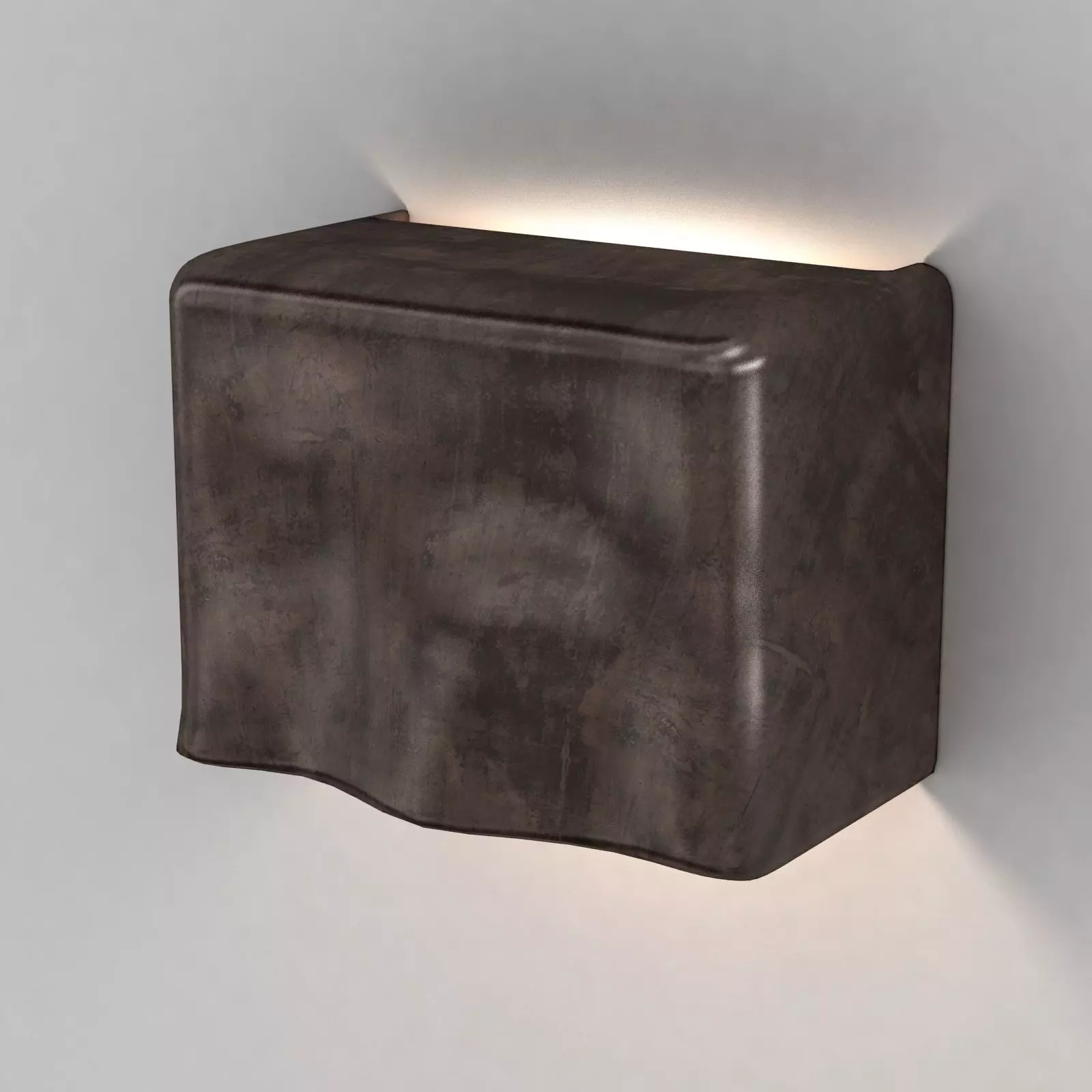 Claude home scape wall light in bronze 3D model_0