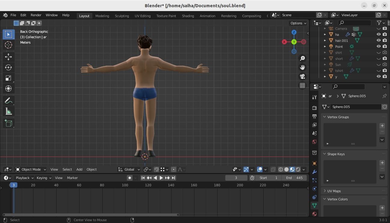 Man Model animated 3D model_6