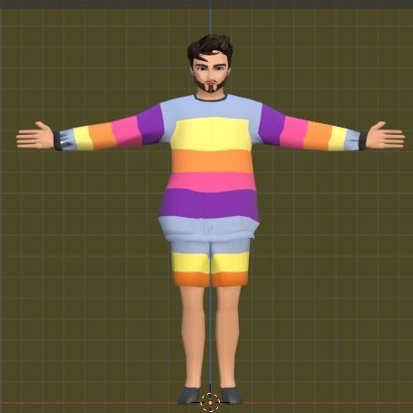 Man Model animated 3D model_2