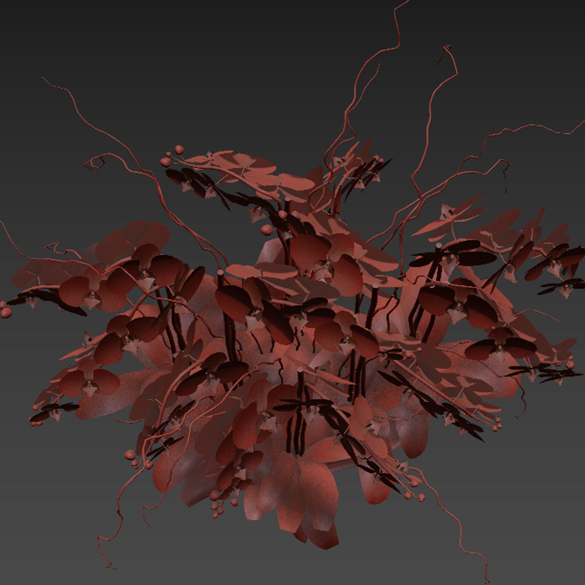 Flower In Vase  23 3D model_5