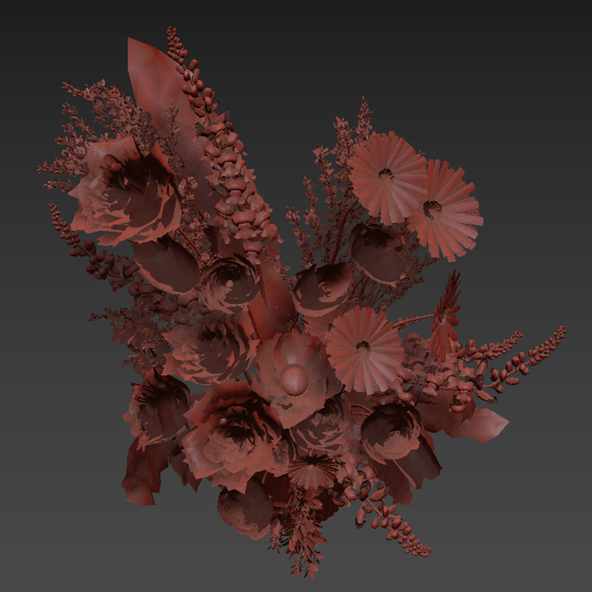 Flower In Vase 22 3D model_5