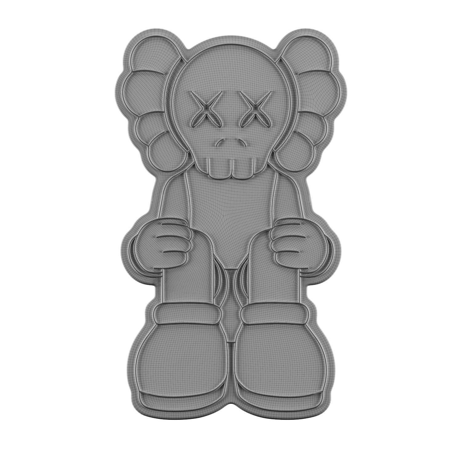 Kaws Neon Sign 3D model_3