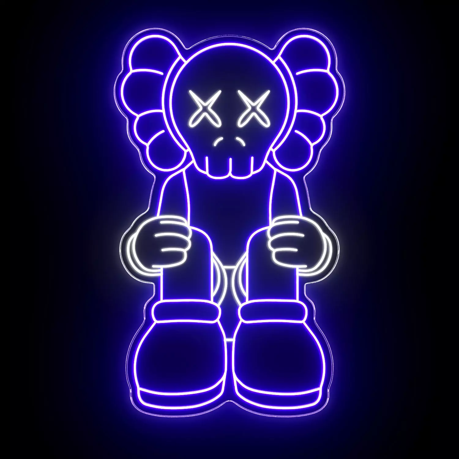 Kaws Neon Sign 3D model_0