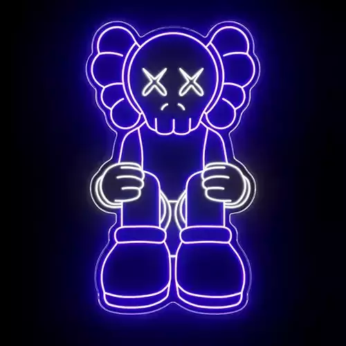 Kaws Neon Sign
