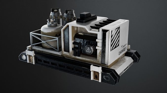 Tram machinery Game Assets item13 3D model