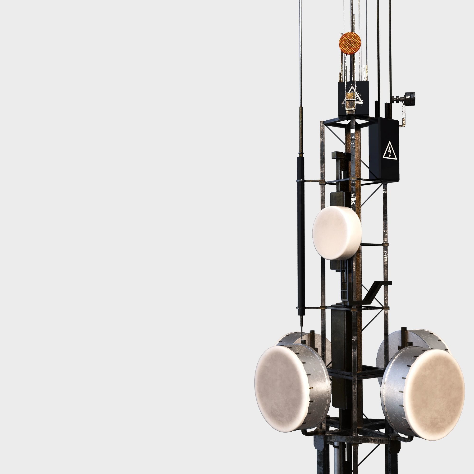 Communication Tower 3D model_10