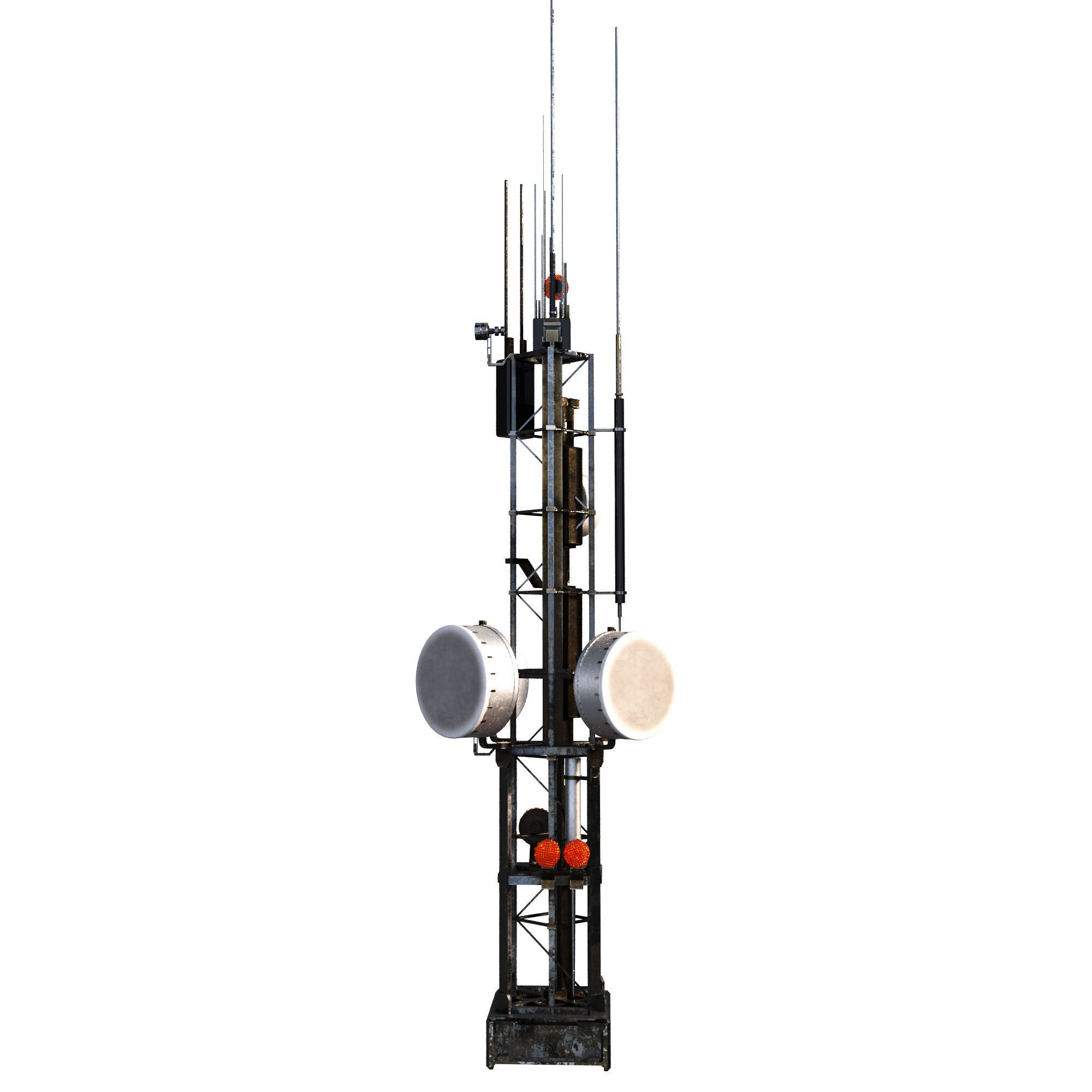 Communication Tower 3D model_5