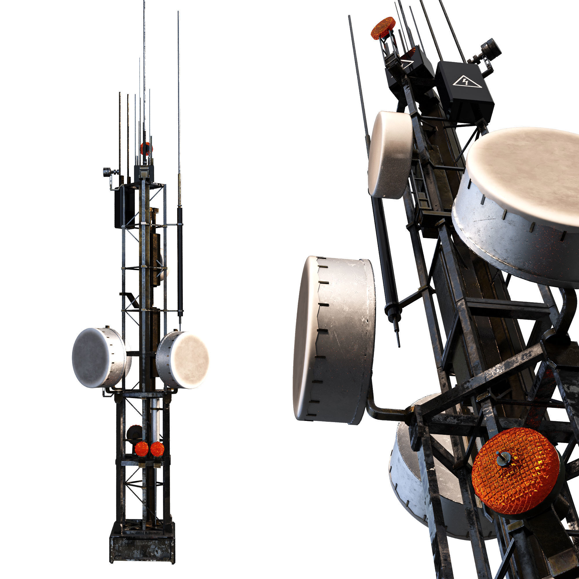 Communication Tower 3D model_2