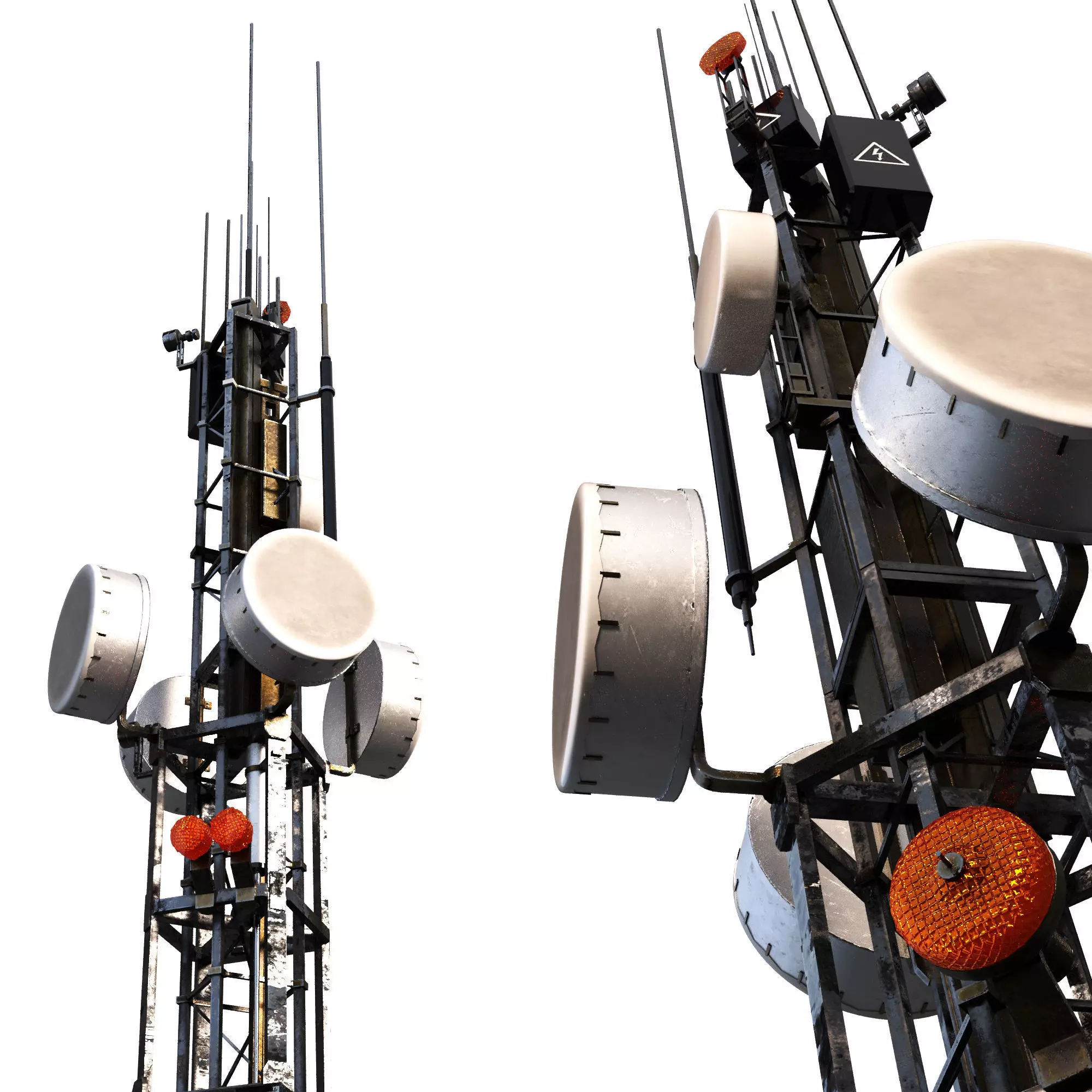 Communication Tower 3D model_0