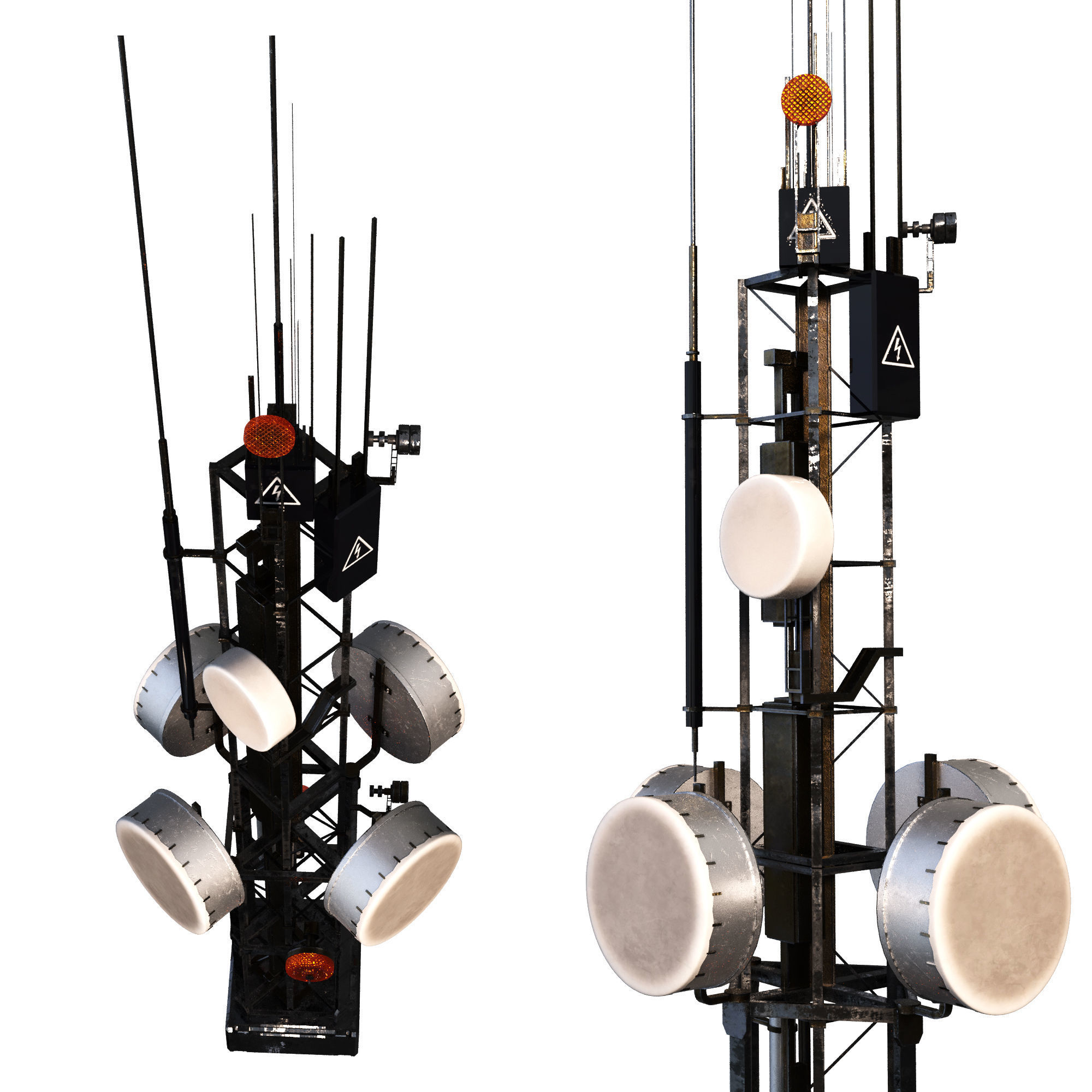 Communication Tower 3D model_1