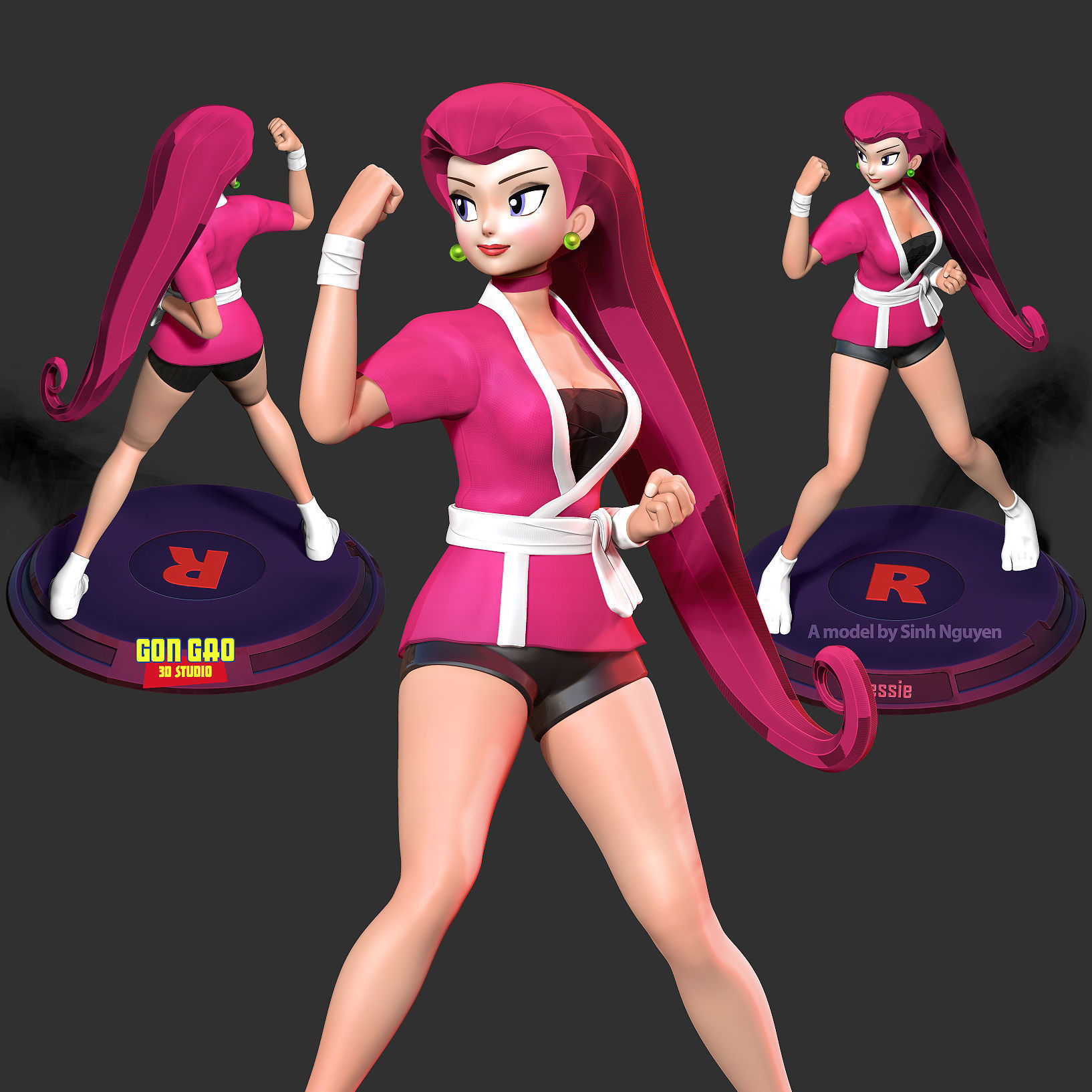 Jessie - Ready to fight 3D print model_1