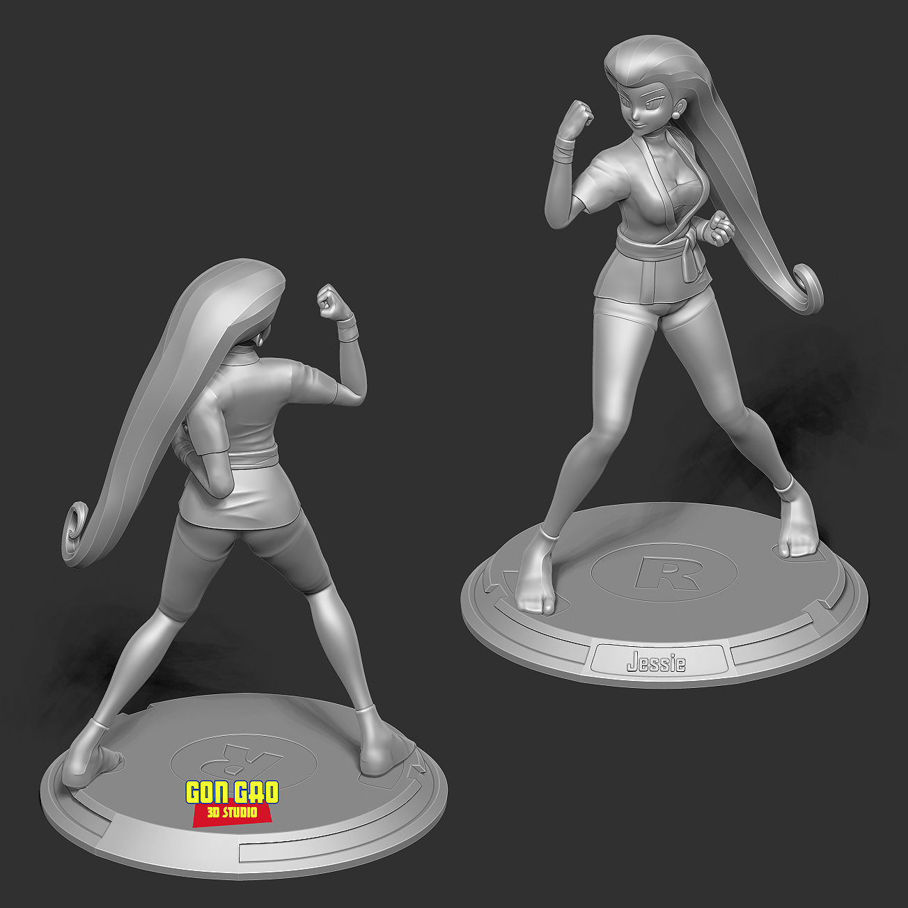 Jessie - Ready to fight 3D print model_4