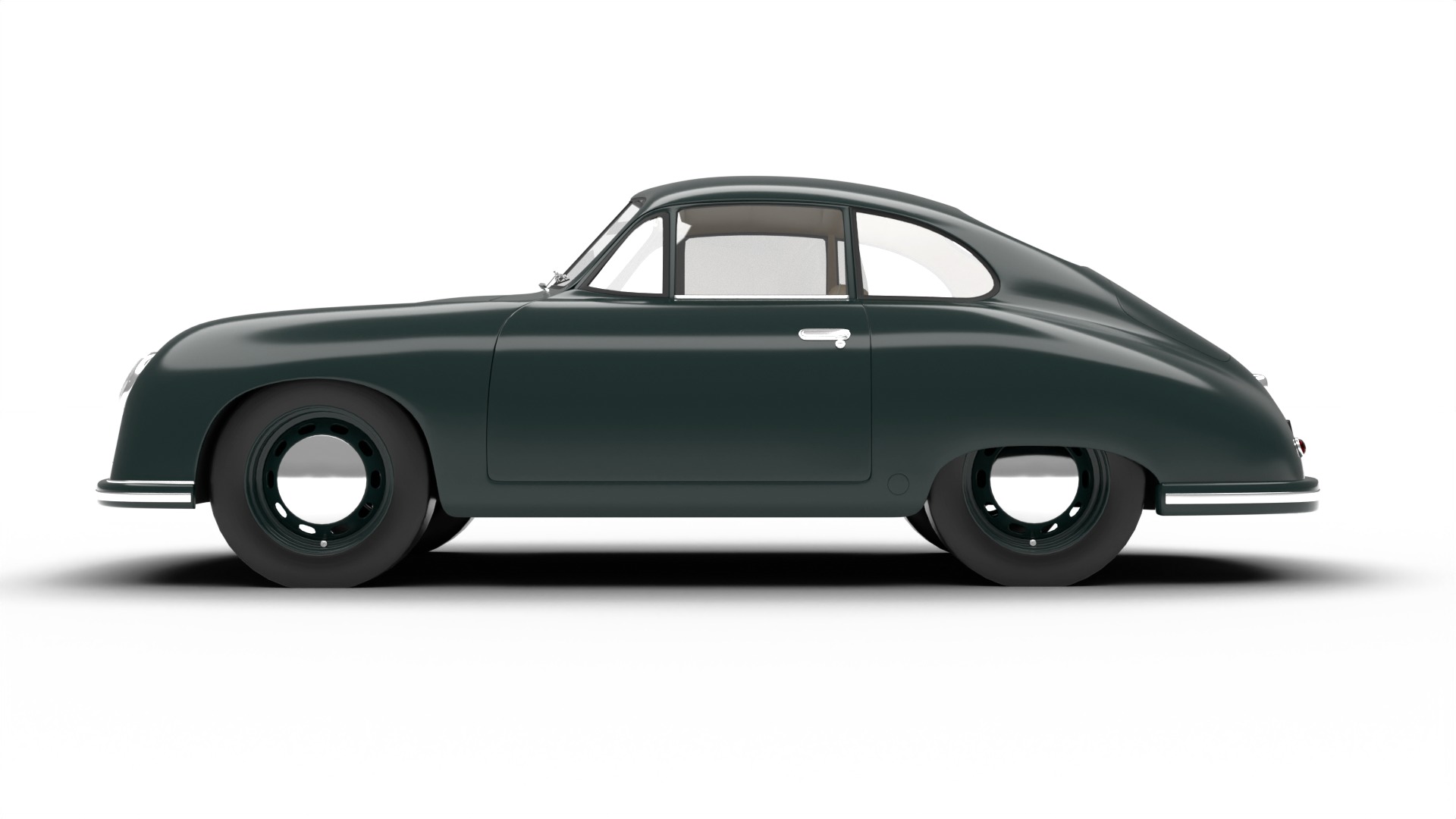 Porsche 356 2 Coupe 1948  3D model_12