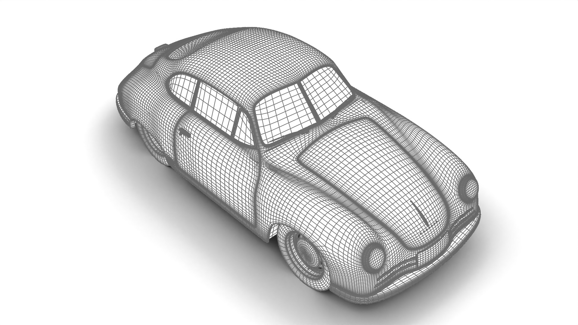 Porsche 356 2 Coupe 1948  3D model_35