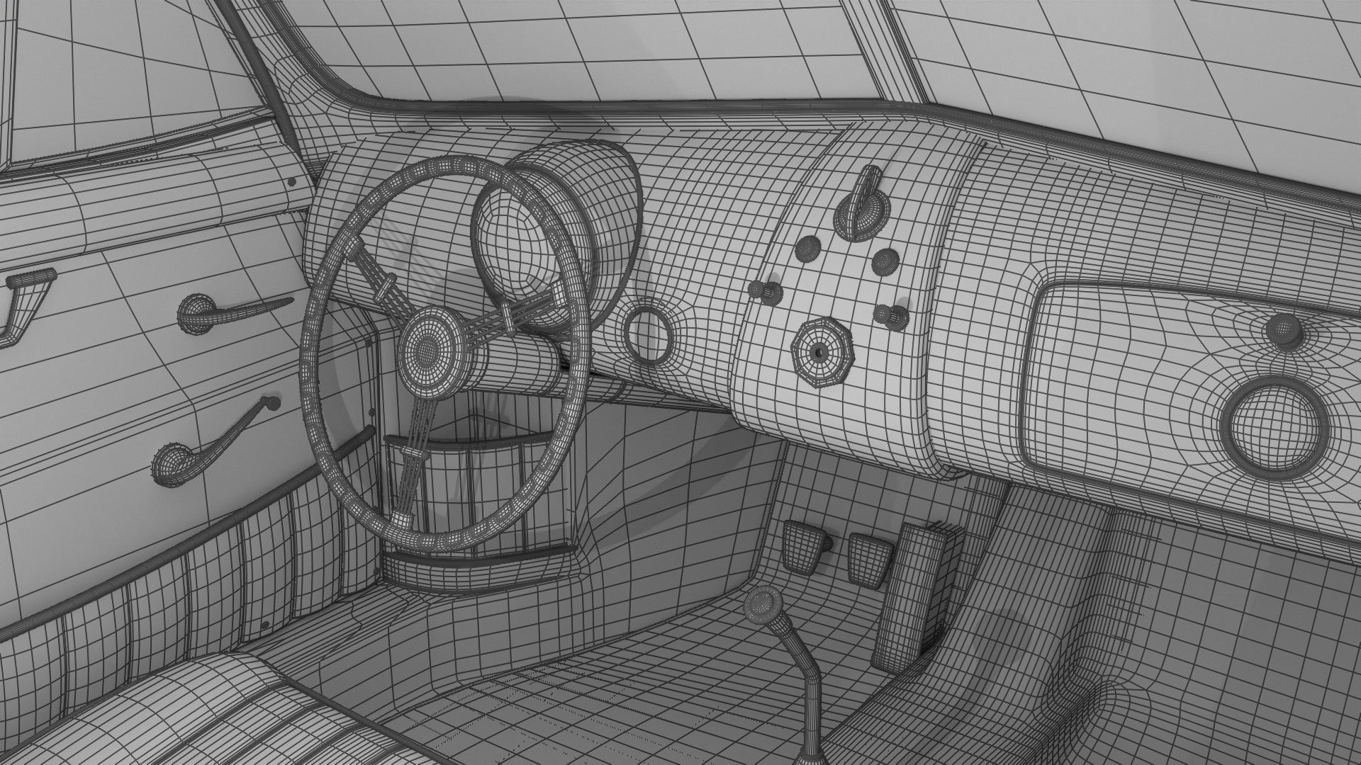 Porsche 356 2 Coupe 1948  3D model_48