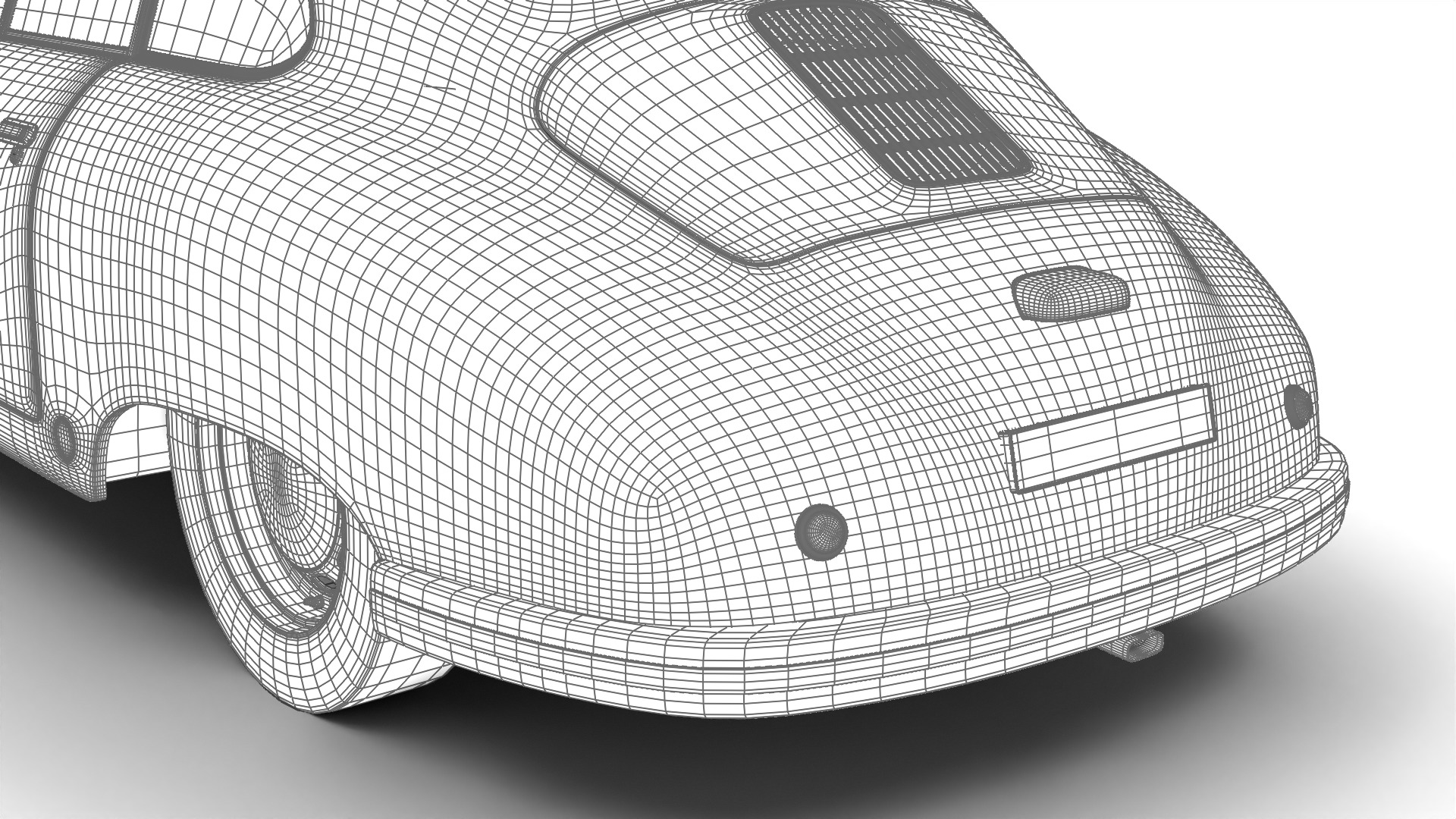 Porsche 356 2 Coupe 1948  3D model_30