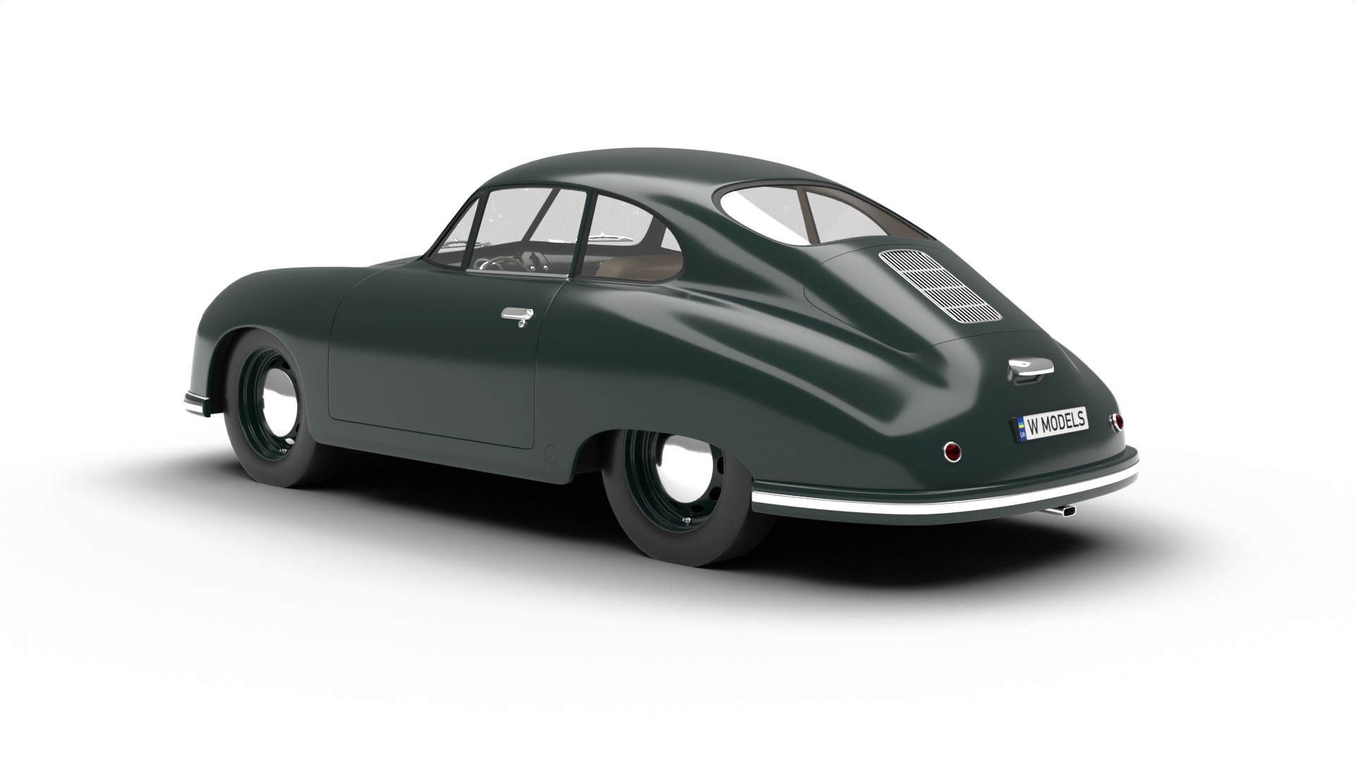 Porsche 356 2 Coupe 1948  3D model_3