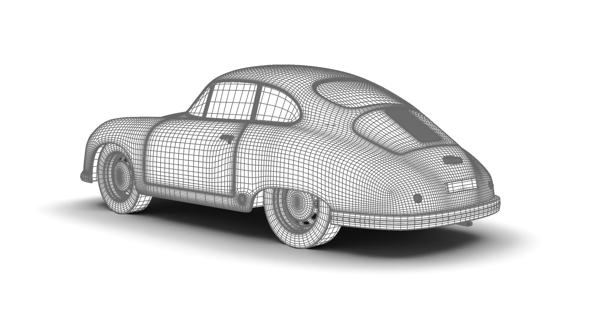 Porsche 356 2 Coupe 1948  3D model_28