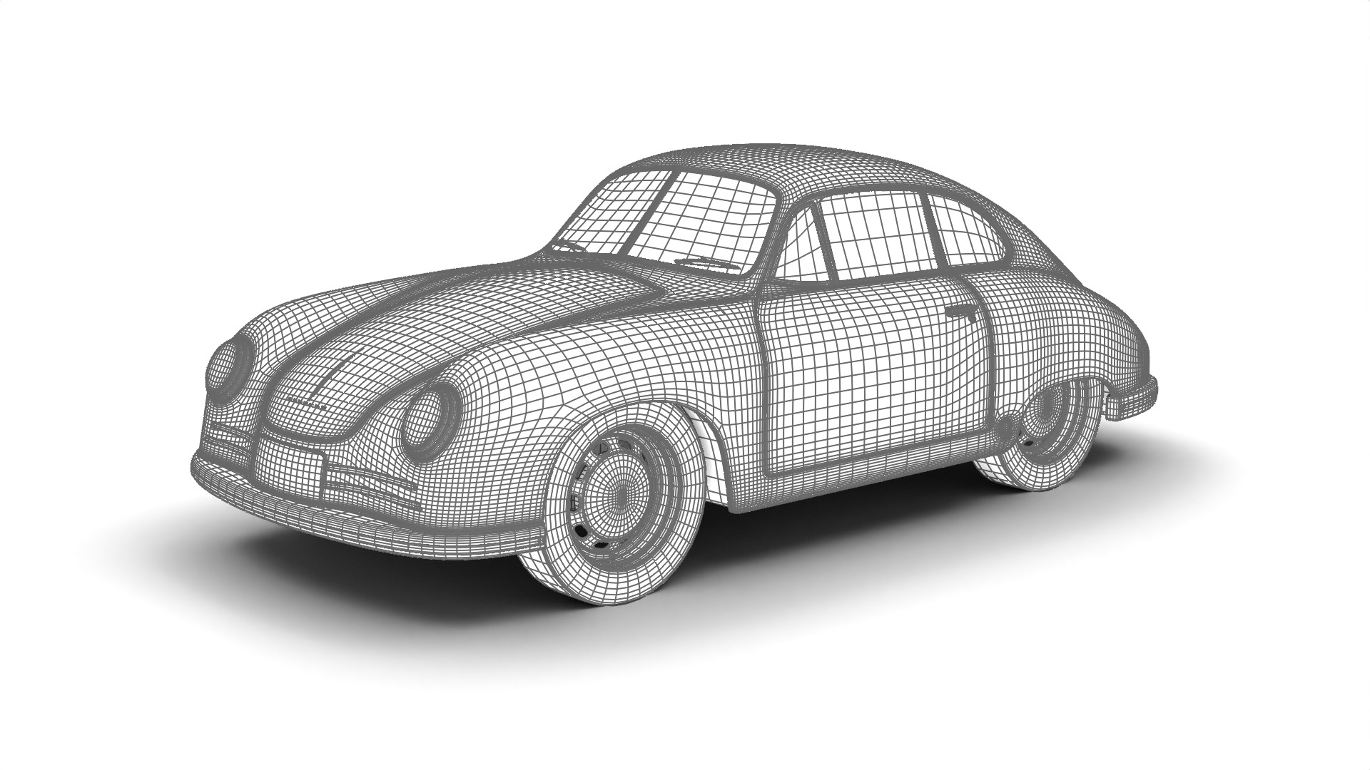 Porsche 356 2 Coupe 1948  3D model_27